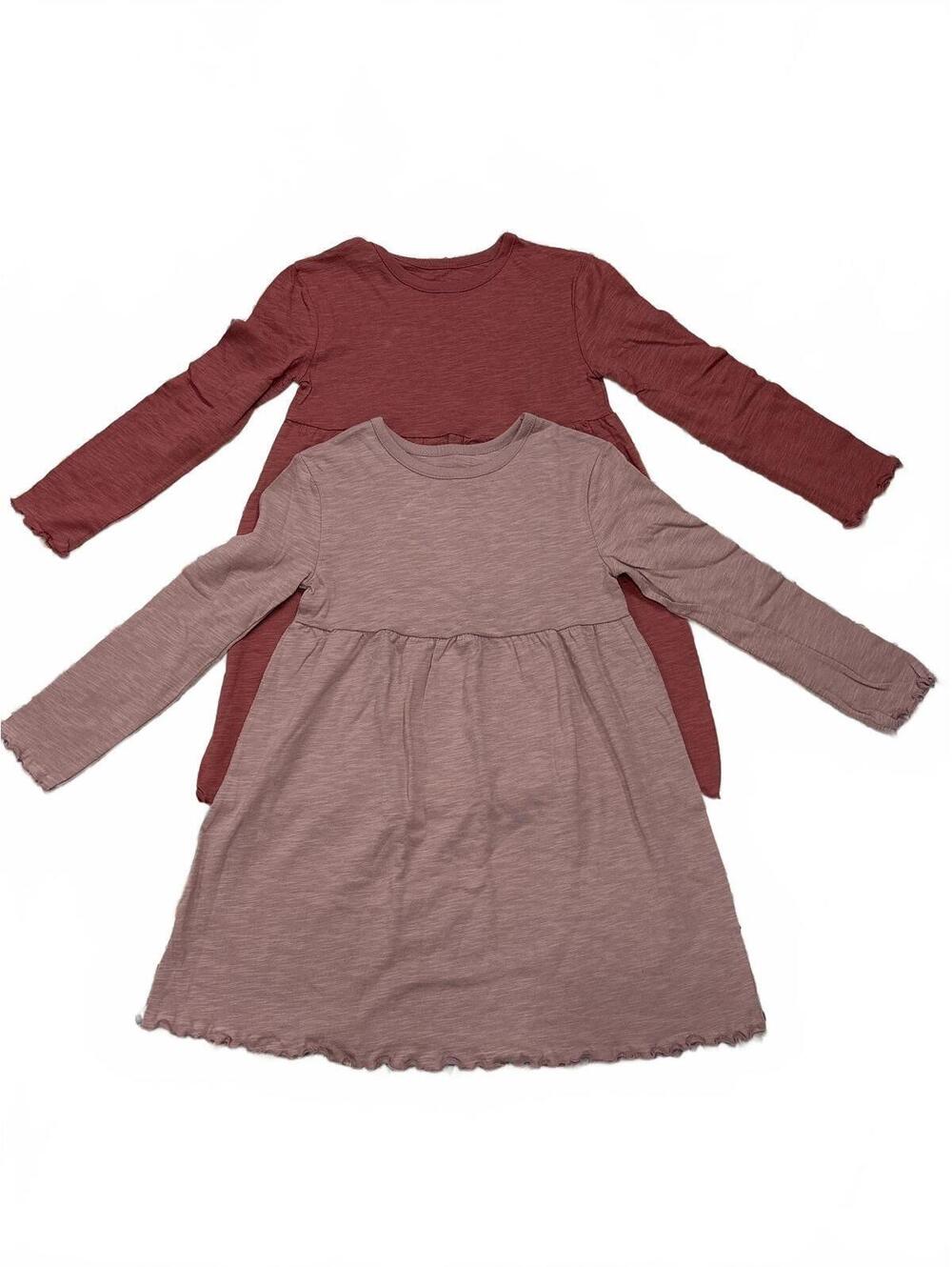 Little Co. by Lauren Conrad Girls 2-Pack Long Sleeve Dresses Size 6 Organic 100%